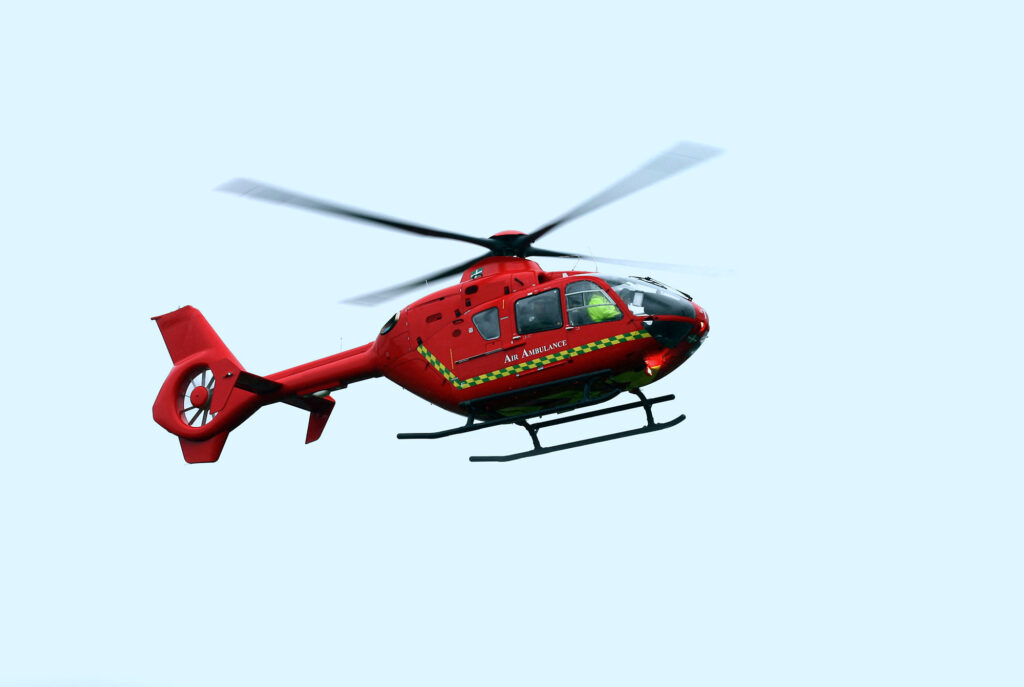 air ambulance accident emergency injury compensation claims Sheffield
