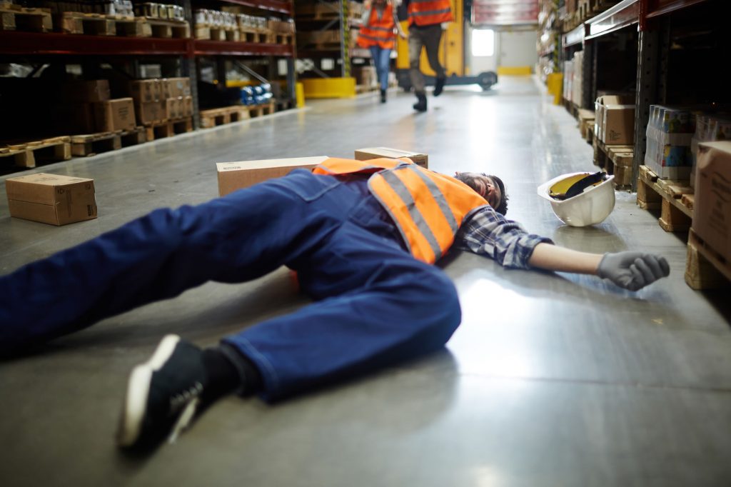 Workplace Slip, Trip or Fall compensation claims Sheffield - slip and trip hazards in the workplace, suing employer for negligence