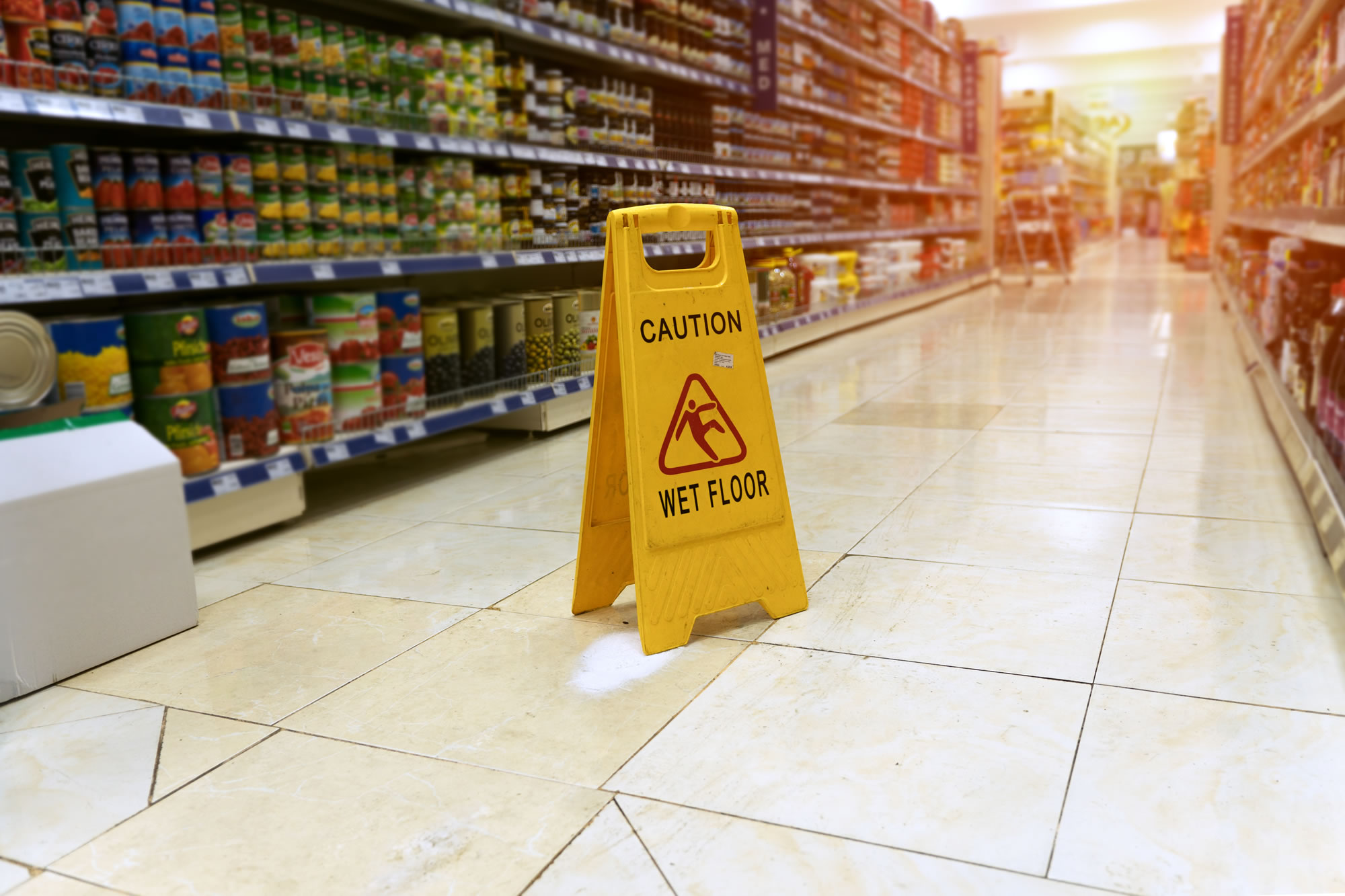 Slips, Trips & Falls, public liability, in supermarkets, shops and shopping centres